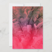 Invitation Glitter deananas tropical rose pour une soirée de (Dos)