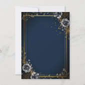 Invitation Glitter Dress,Butterfly Roses Navy BlueQuinceañera (Dos)