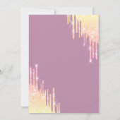 Invitation Glitter Drips Bleu Clair Sweet 16 (Dos)