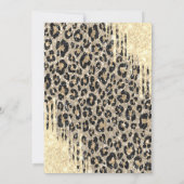 Invitation Glitter Drips, Eiffel Tower Leopard Print Sweet 16 (Dos)