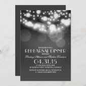 Invitation glitter lights vintage (Devant / Derrière)