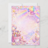 Invitation Glitter Makeup Disco Glam Kids Birthday Party (Dos)