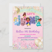 Invitation Glitter Sequin Jump Princess Costume Party (Devant)