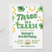 Invitation Glitter St Patrick 3e Anniversaire (Devant)