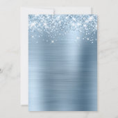Invitation Glitterie brillante Bleu clair Foil doux 16 (Dos)