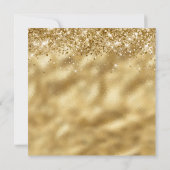 Invitation Glitterie Glossy Gold Metallic Look 50e anniversai (Dos)