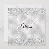 Invitation Glitterie Silver Frosted Glass 50 & Fabuleux (Dos)