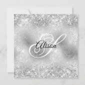 Invitation Glitterie Silver Frosted Glass 60 & Fabuleux (Dos)