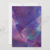 Invitation Glittery Beach Starfish Fête des mariées nautique (Dos)