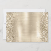 Invitation Glittery Champagne Gold Foil 30e anniversaire (Dos)