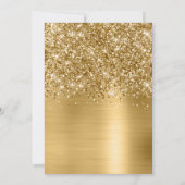 Invitation Glittery Gold Leopard 40 et fabuleux (Dos)