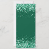 Invitation Glittery Hunter Green 50e anniversaire (Dos)
