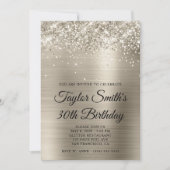 Invitation Glittery Platinum 30e anniversaire (Devant)