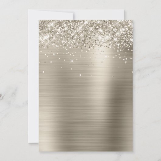 Invitation Glittery Platinum 30e anniversaire (Dos)