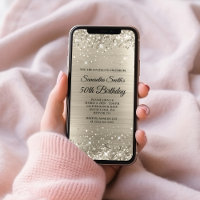 Glittery Platinum 50e anniversaire