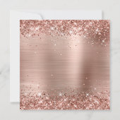 Invitation Glittery Rose Gold Foil 30e anniversaire (Dos)