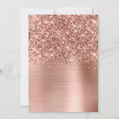 Invitation Glittery Rose Gold Glam 50 and Fabulous (Dos)