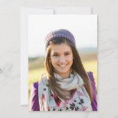 Invitation Glittery Silver Foil Sweet 16 Photo (Dos)