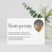 Invitation Glitz Baby shower Anniversaire des livres de fête  (Debout devant)