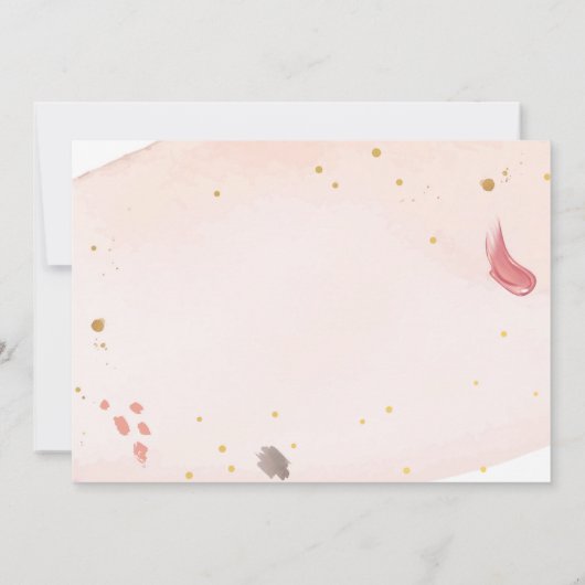 Invitation Glitz Glam Glamor Party Spa de maquillage fille An (Dos)