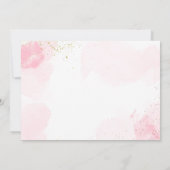 Invitation Glitz Glam Glamor Spa Party Pink Maquillage Annive (Dos)