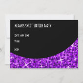 Invitation Glitz Purple courbe noire 'Invitation' (Dos)