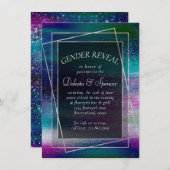 Invitation Glitzy Foil | Holographique Iridescente Ombre Douc (Devant / Derrière)