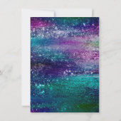 Invitation Glitzy Foil | Holographique Metallic Anniversaire (Dos)