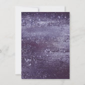 Invitation Glitzy Foil | Indigo Midnight Purple Graduation (Dos)