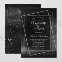 Glitzy Foil | Platine Argent Faux Chrome Shimmer