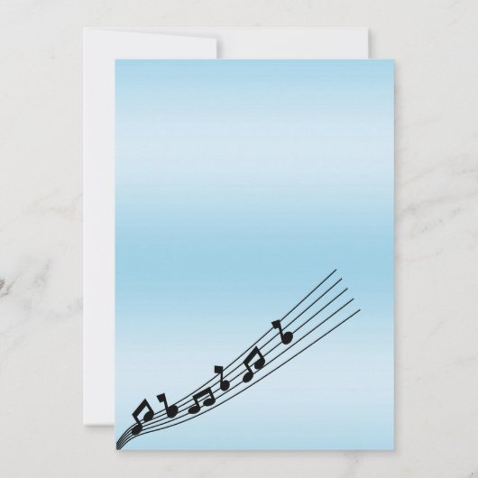 Invitation Glitzy Music Note & Microphone Karaoke Anniversday (Dos)