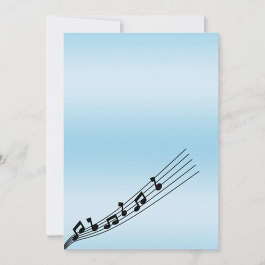 Invitation Glitzy Music Note & Microphone Karaoke Anniversday (Dos)