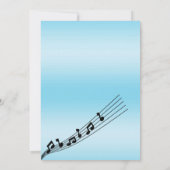 Invitation Glitzy Music Note & Microphone Karaoke Anniversday (Dos)