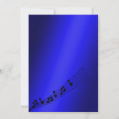 Invitation Glitzy Music Note & Microphone Karaoke Anniversday (Dos)