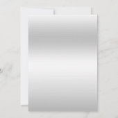 Invitation Glitzy Posh 25e anniversaire du Mariage d'argent (Dos)