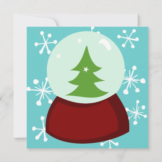Invitation Globe des neiges (Dos)