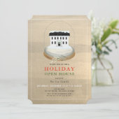 Invitation Globe des neiges Gold Holiday (Debout devant)