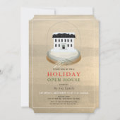 Invitation Globe des neiges Gold Holiday (Devant)