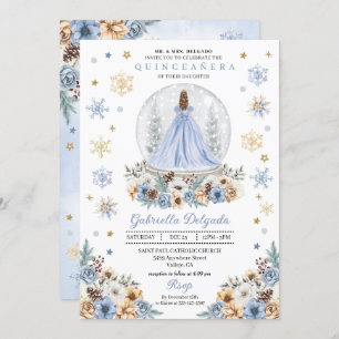 Invitation Globe des neiges Princess Winter Wonderland Quince