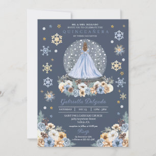 Invitation Globe des neiges Princess Winter Wonderland Quince