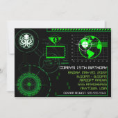 Invitation Globe militaire d'invitation d'Airsoft 5x7 de (Devant)