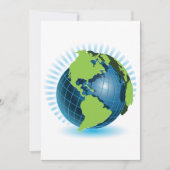 Invitation Globe Vert (Devant)