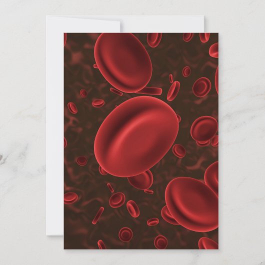 Invitation Globules Rouges Microscopiques (Devant)