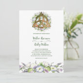 Invitation Gloire du matin Celtic Orange Triquetra Handfastin (Debout devant)