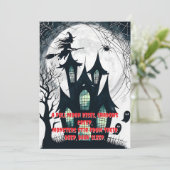 Invitation Glowing Windows Haunted House (Debout devant)