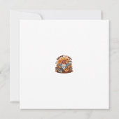 Invitation Gnome à la maison citrouille saisonnier design (Dos)