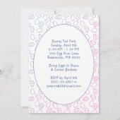 Invitation Gnome à la nuit Joyeux chasse aux oeufs de Pâques (Dos)