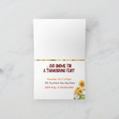 Invitation Gnome de Thanksgiving (Intérieur)