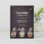 Invitation Gnome Halloween (Debout devant)