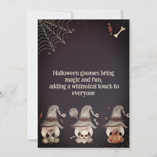 Invitation Gnome Halloween (Dos)